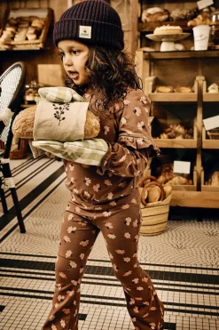 bruine z8 flared broek sadie