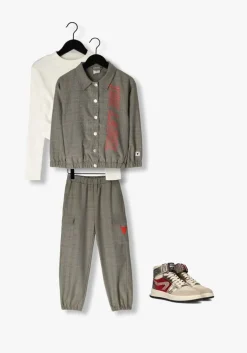 camel alix mini cargobroeken check cargo pants