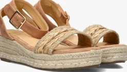camel ayana sandalen met hak 0047