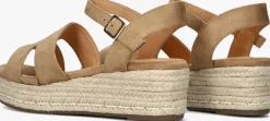 camel ayana sandalen met hak 0047
