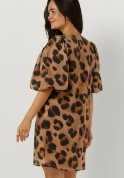 camel by-bar mini jurk arya cheeta dress