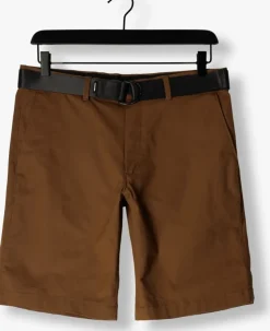 camel calvin klein korte broek modern twill slim short belt