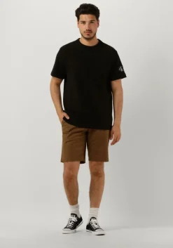 camel calvin klein korte broek modern twill slim short belt