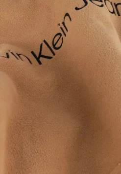 camel calvin klein sweater heavy double face hoodie