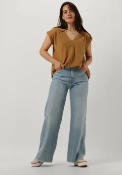 camel circle of trust top pien blouse