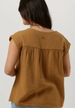 camel circle of trust top pien blouse