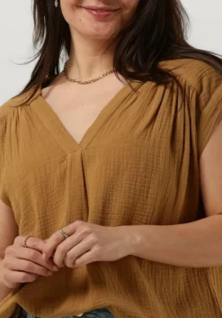 camel circle of trust top pien blouse