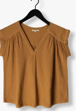 camel circle of trust top pien blouse