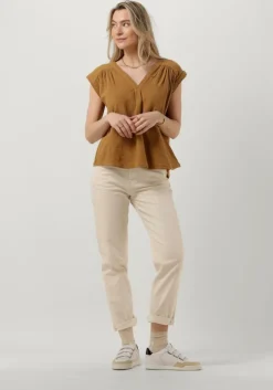 camel circle of trust top pien blouse