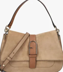 camel furla schoudertas flow m top handle