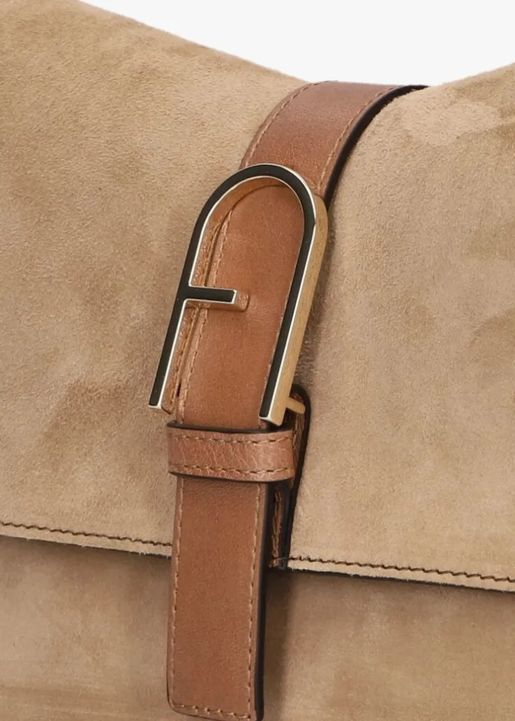 camel furla schoudertas flow m top handle