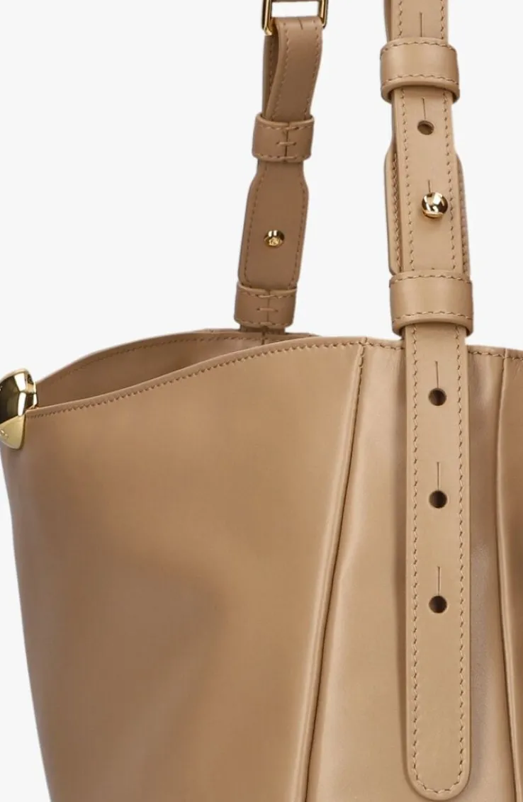 camel furla schoudertas sfera soft l shoulder bag