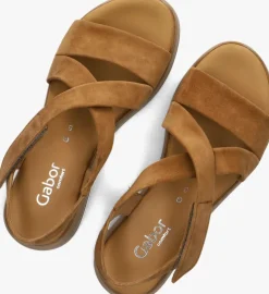 camel gabor platte sandalen 746