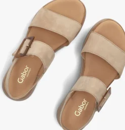camel gabor platte sandalen 744.4
