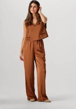 camel gestuz wijde broek gzjessie hw pants