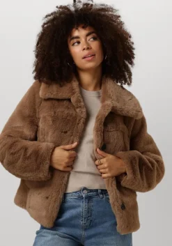 camel giacomo the jacket faux fur jas 6510943