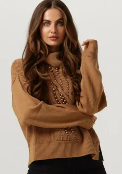 camel liu jo trui maglia chiusa m/l d/vita perle