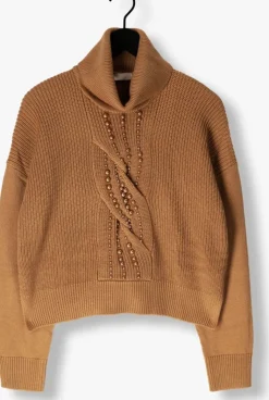 camel liu jo trui maglia chiusa m/l d/vita perle