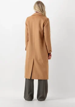 camel notre-v mantel wool coat