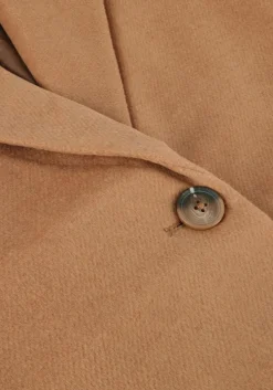 camel notre-v mantel wool coat