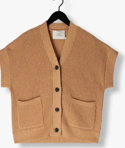camel ruby tuesday vest vlinn sleeveless cardigan w pached pockets
