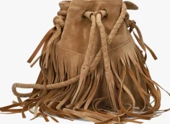 camel rylee + cru crossbodytassen fringe crossbody purse saddle