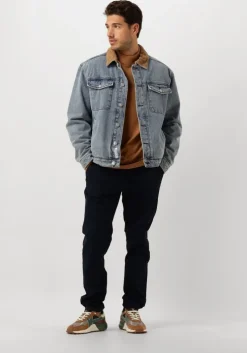 camel scotch & soda trui dropped shoulder mock neck pullover