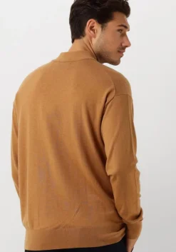 camel scotch & soda trui dropped shoulder mock neck pullover