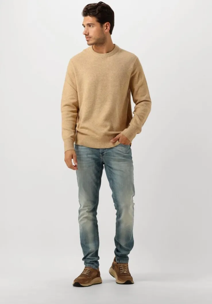 camel scotch & soda trui soft knit regular fit sweater