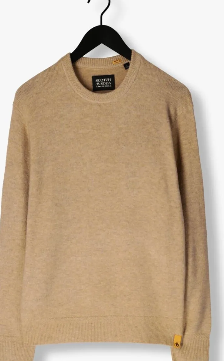 camel scotch & soda trui soft knit regular fit sweater