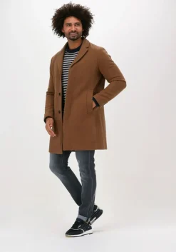 camel selected homme mantel hagen w coat b dark