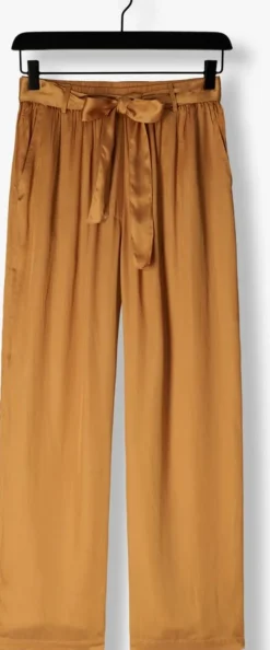 camel summum pantalon pants solid satin