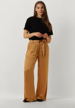 camel summum pantalon pants solid satin
