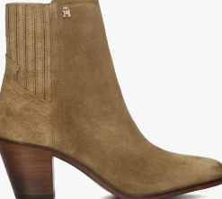 camel tommy hilfiger enkellaarsjes western mid heel s