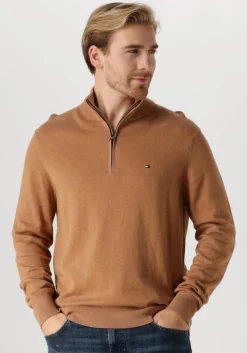camel tommy hilfiger trui pima org ctn cashmere zip mock