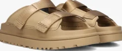 camel ugg platte sandalen k goldenglow slide