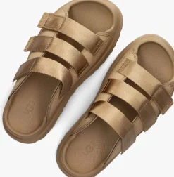 camel ugg slippers w goldenstar slide