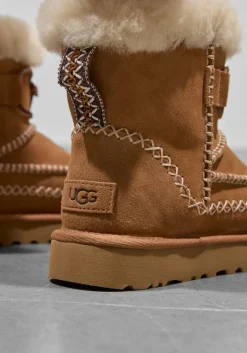 camel ugg vachtlaarzen classic mini alpine