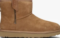 camel ugg vachtlaarzen classic mini bailey zip