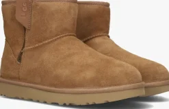 camel ugg vachtlaarzen classic mini bailey zip