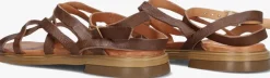 cognac ayana platte sandalen m05089