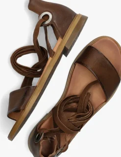 cognac ayana platte sandalen m05084