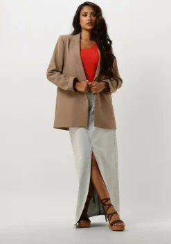 cognac ayana sandalen met hak 722007