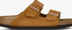 cognac birkenstock slippers arizona sue