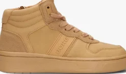 cognac bjorn borg hoge sneakers t2200 mid tnl k