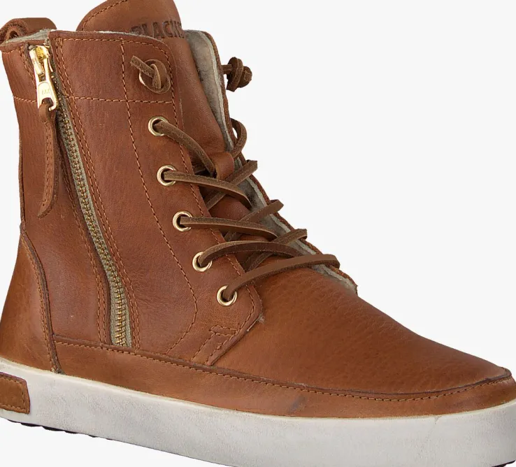 cognac blackstone hoge sneakers icon emily