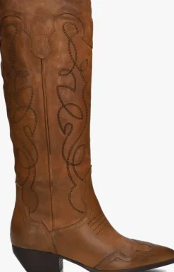 cognac blasz hoge laarzen 123