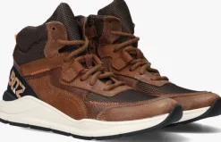 cognac braqeez hoge sneakers ravi rio