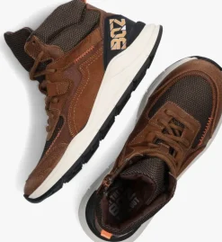 cognac braqeez hoge sneakers ravi rio