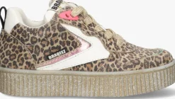 cognac braqeez lage sneakers puk paris